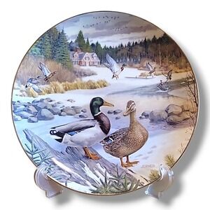 Vintage 1986 Edwin M. Knowles Collectors Plate "The Mallard" By Bart Jerner